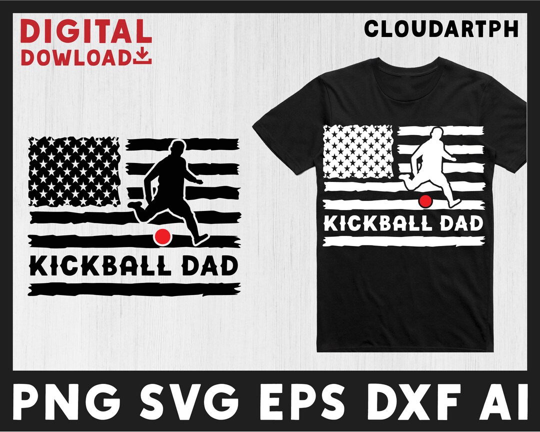 Kickball Svg, Kickball Dadcool Kickball Graphic Theme, Kickball Clipart, for Cricut Files Dxf