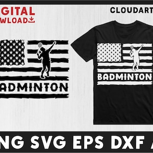 Badminton Svg, Badminton Dad-Cool Badminton Graphic Theme, Badminton  Clipart, For Cricut Files Dxf Eps Ai Png Svg Files