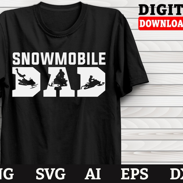 Snowmobile Dad Svg, Snowmobile Svg, Winter Sports Svg, Cricut File, Snowmobile Clip art