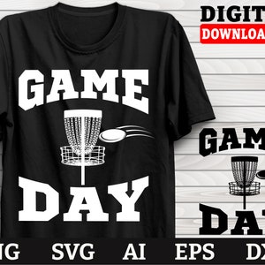 Disc Golf Svg, Game Day Disc Golf-Cool Disc Golf Graphic Theme, Disc Golf clipart, Png Ai Eps Dxf Svg Files