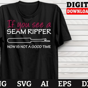 Puede incluir: Camiseta negra con texto blanco que dice "Si ves un descosedor, ahora no es un buen momento". Una ilustración blanca de un descosedor está por encima del texto.