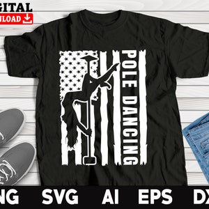 Pole Dance Svg, American Flag Pole Dancing, Pole Dancing Svg,Pole Dance Clipart, Dxf Png Ai Eps Svg Files