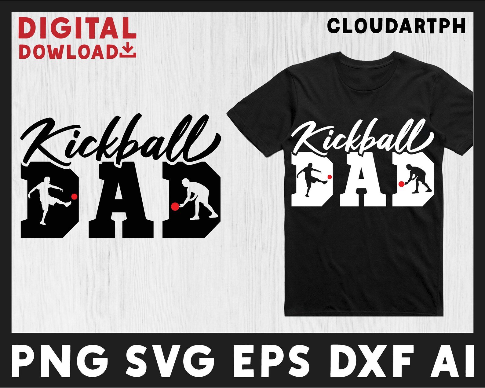 Kickball Svg Kickball Dadcool Kickball Graphic Theme Etsy