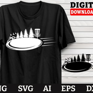 Disc Golf Svg,disc golf clipart -Cool Disc Golf Graphic Theme, Disc Golf clipart, Png Ai Eps Dxf Svg Files