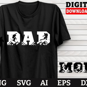 Skifahren Svg, Skifahren Dad-Coole Ski grafik Theme, Skifahren Mama Svg, Für Cricut Dateien Dxf Eps Ai Png Svg Svg