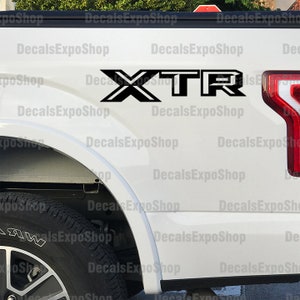 XTR Decal Fits Bedside Ford F-150 Truck Sticker Vinyl in 6 colors (2 pieces).