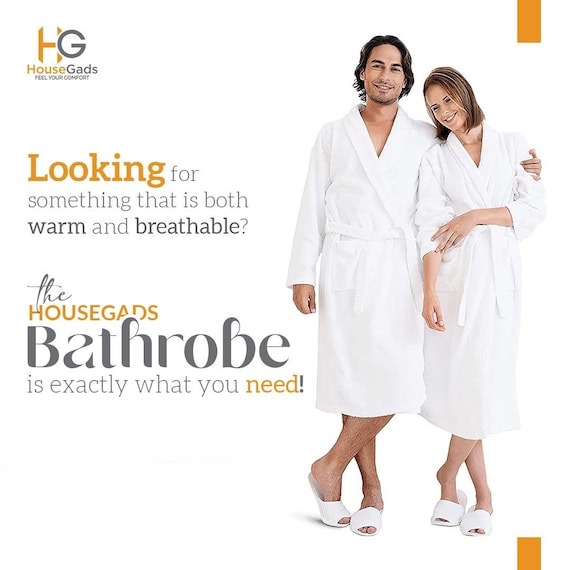 Bath Robe 100 Egyptian Cotton Terry Towelling Robe Gown Luxury and Super Soft Unisex Bathrobe for Men Women Cozy Gown Hotel and Spa Quality Etsy