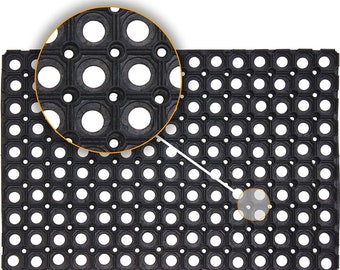 Rubber Door Mat: Anti-Fatigue, Non-Slip, Drainage Design