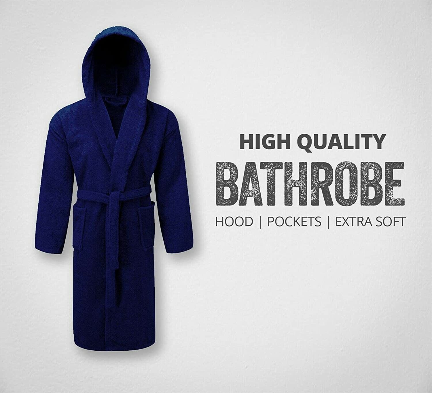 Bath Robe 100% Egyptian Cotton Terry Towelling Hooded Robe - Etsy UK