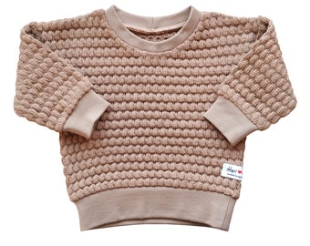 Organic sweater in brown