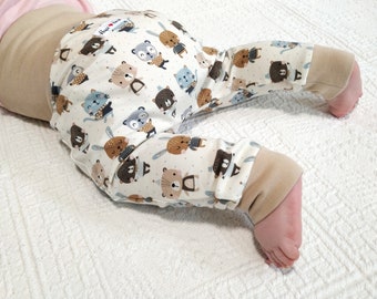 Pantalon bébé bio avec petits animaux