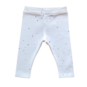 Bio Leggins im weiß mit Punkten