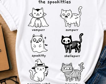 Gatos espeluznantes de Halloween png svg, Gatos mal dibujados Los espeluznantes, Gato espeluznante de Halloween, Gatos Lindos Arte de gatos