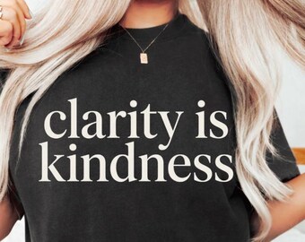 Clarity is Kindness PNG: kindness clarity quote minimalist typography png motivation art aesthetic design (Digital Download)