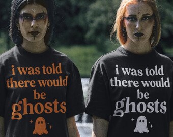 Mir wurde gesagt, es gäbe Geister (PNG), Lustiges Geisterzitat, Gruseliges Halloween (PNG), Spukhaus-Clipart (Digitaler Download)