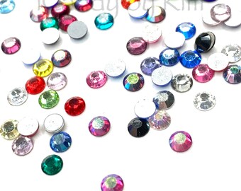 50x Swarovski Crystal Clear SS7, 2.2mm PP15 PP16 Flatback Rhinestones, 2058 Xilion Rose NON - Foto 2