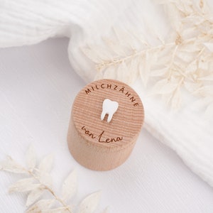 Tooth box for milk teeth large; tooth fairy; Beech milk tooth box