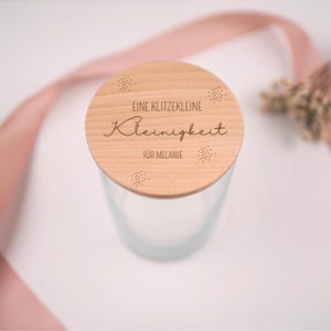 Vorratsglas Klitzekleine Kleinigkeit gepunktet personalisiert,Weihnachtsgeschenk für Weihnachtszeit, Geschenkidee für Kinder und Erwachsene