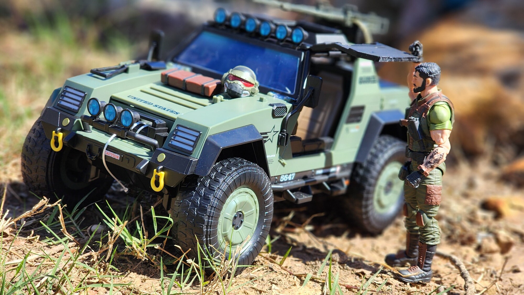 GI Joe ★ WW2 Marine Corps Custom Jeep GI Joe 2003 Jeep Shore Patrol Vehicle Unboxed Review - YouTube
