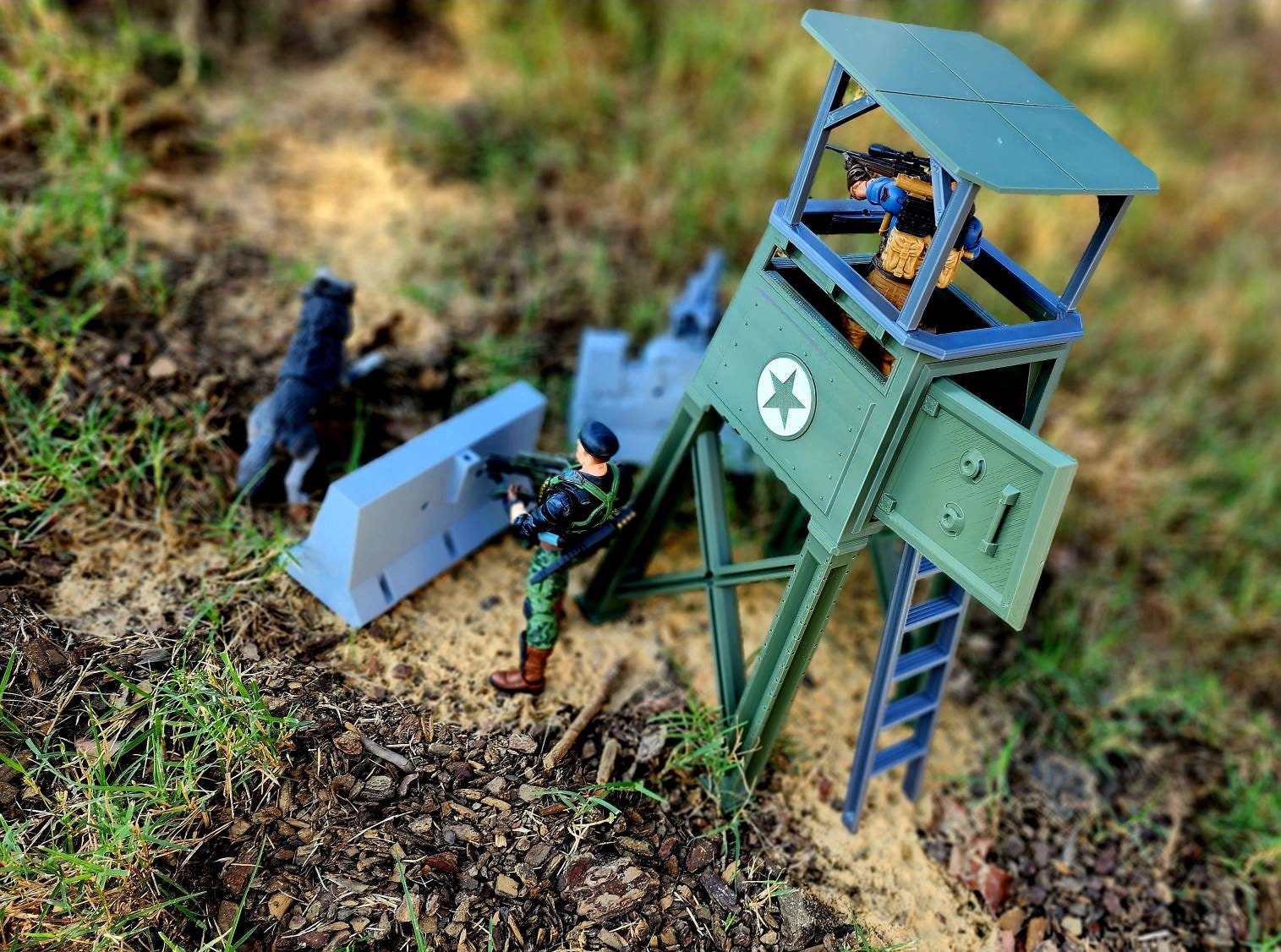 GIジョー　砲台 Classified Scale 1:12 GI Joe/cobra Watchtower 3d Printed - Etsy