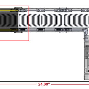 Modular Catwalk - L Half Platform Left - 1:12 Classified Scale- 3d printed