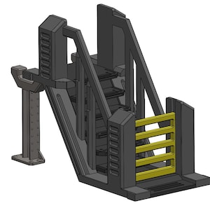 Modular Catwalk - Short Stairs - 1:12 Classified Scale- 3d printed