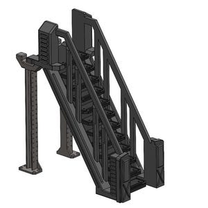 Modular Catwalk - Tall Stairs - 1:12 Classified Scale- 3d printed
