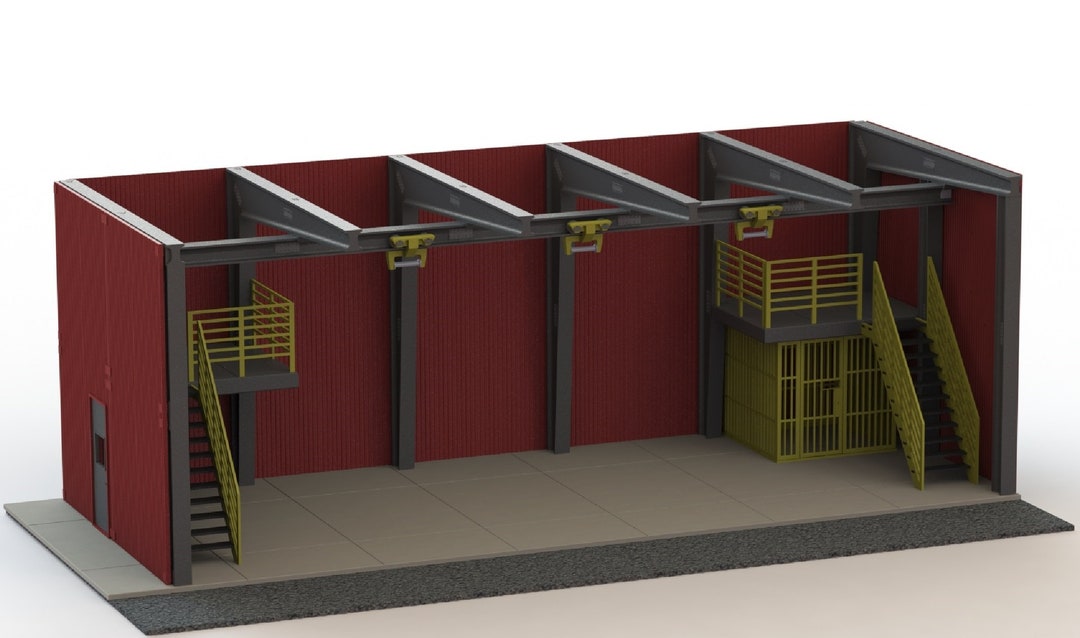 112 Scale Warehouse Diorama Digital Files for 3d Printing Etsy