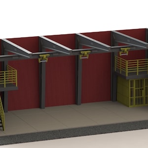 1:12 Scale Warehouse Diorama - digital files for 3d printing