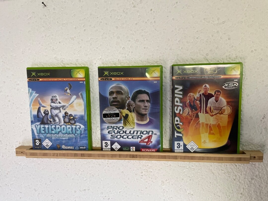 Wall Mount Strip for 3 Xbox Cartridges Games / High Quality Etsy