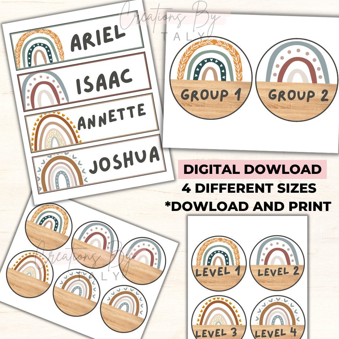 boho-rainbow-classroom-labels-student-locker-name-tags-boho-color-name-tags-classroom-tags-printable-labels-modern-classroom-tags-etsy for Free Printable Boho Name Tags Boho Rainbow Classroom Labels, Student Locker Name Tags BOHO Color Name Tags Classroom Tags, Printable Labels, Modern Classroom Tags, - Etsy for Free Printable Boho Name Tags