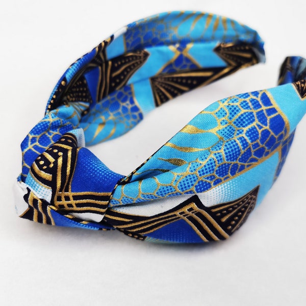 Ankara African Print Top Knot Headband, bandeau pour femme, bande Alice, groupe, accessoire de cheveux, bandeau floral, bandeau twist, gift for her