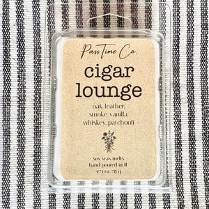 CIGAR LOUNGE | Soy wax melts | masculine scent