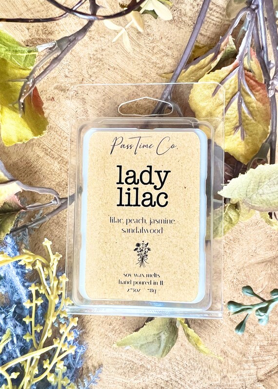 LADY LILAC Soy Wax Melts Floral Scent Lilac Scent Long Lasting Wax