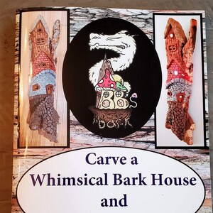 How to Carve a Whimsical Bark House and Light it Up image 1