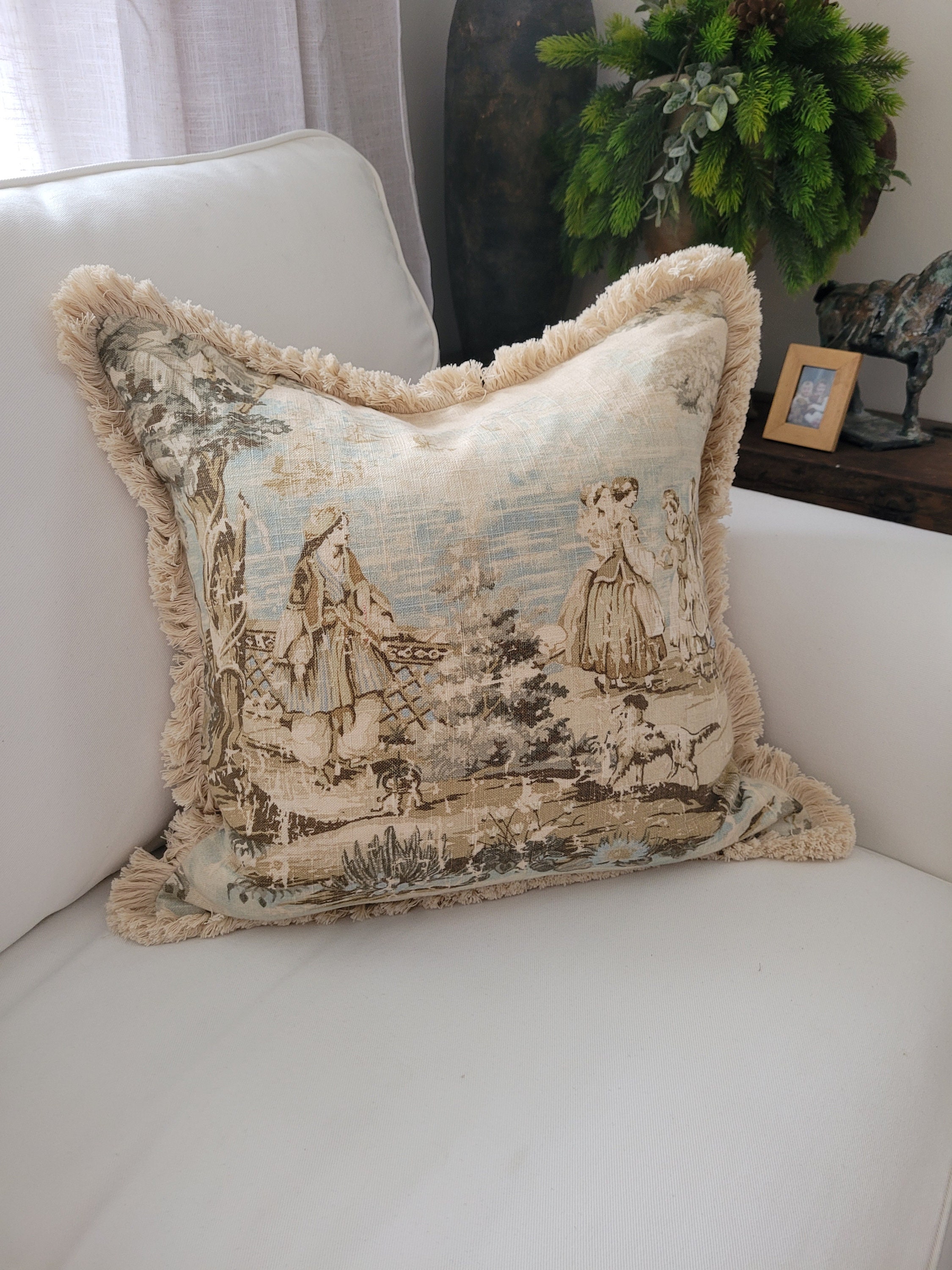 18 French Country Throw Pillows. Bosporus Blue Green Etsy