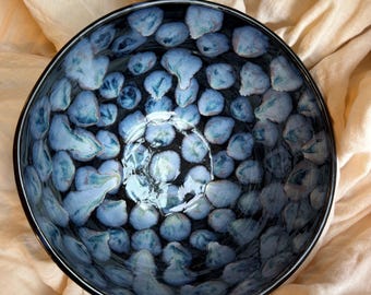Deep dark frozen pond serving bowl