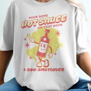 Maglietta Spicy Book Club, regalo divertente per lettore di Smut, maglietta da libresco, amante dei libri Smut, lettore di romanzi, STFUATTDLAGG, maglietta retrò con cartoni animati, vintage
