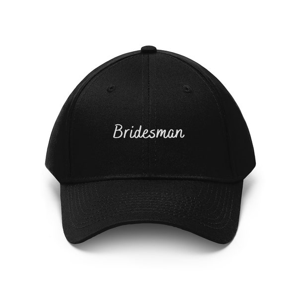 Embroidered Bridesman Hat, Bachelorette Party, Bridesman Dad Hat, Bridesman Gifts, Bridesman Hat, Gift for Bridesman, Male Bridesmaid