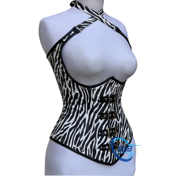 Faux Leather Black Corset Etsy UK