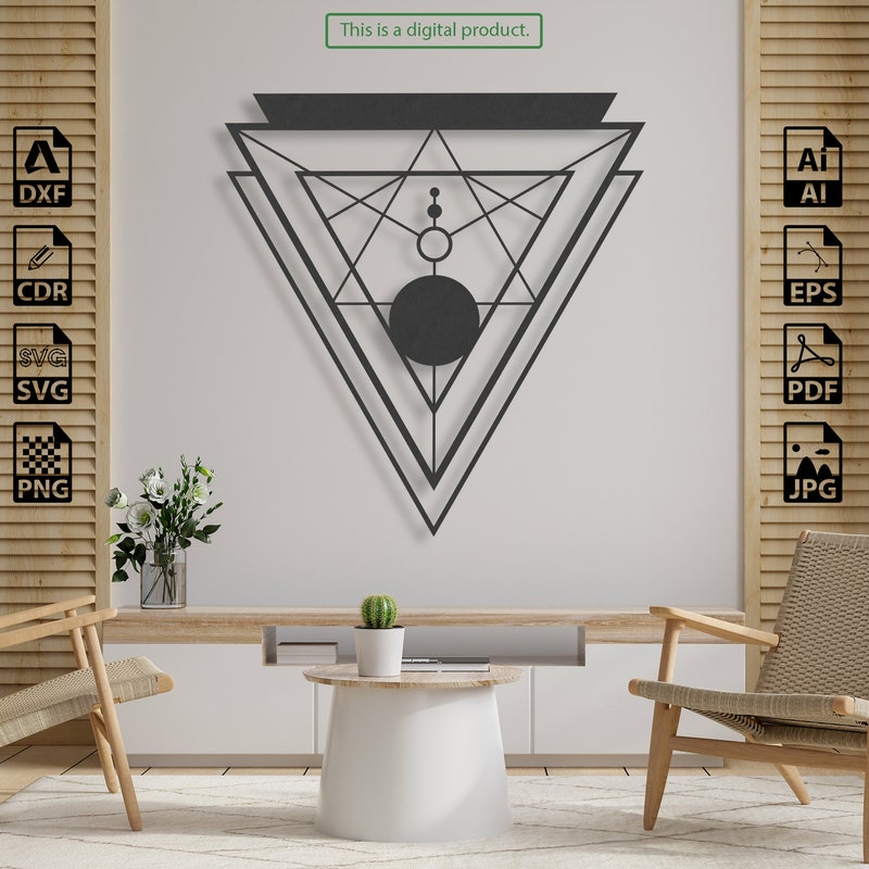 Geometric Triangles - Etsy
