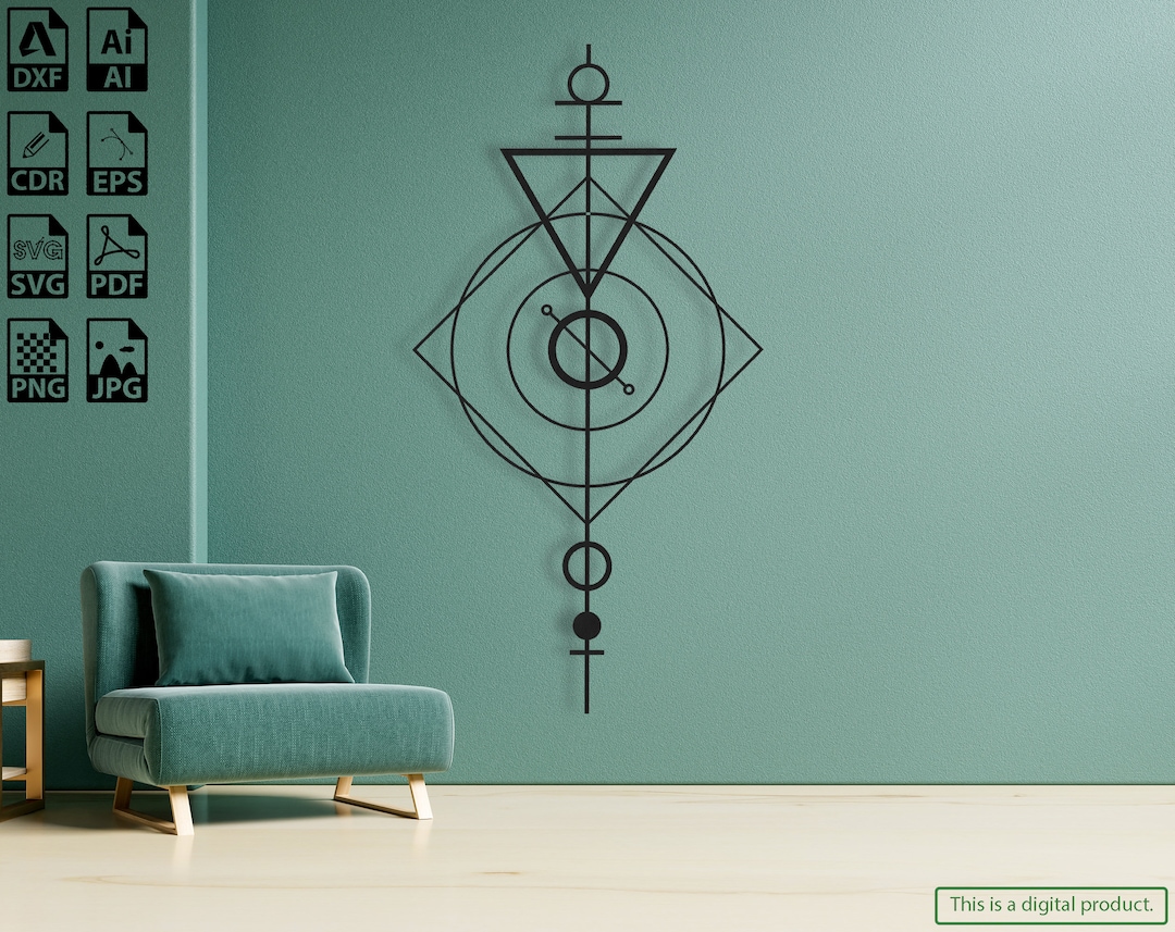 Mystic Sacred Geometry Design DXF File for Laser and Plasma Cut - Svg ...