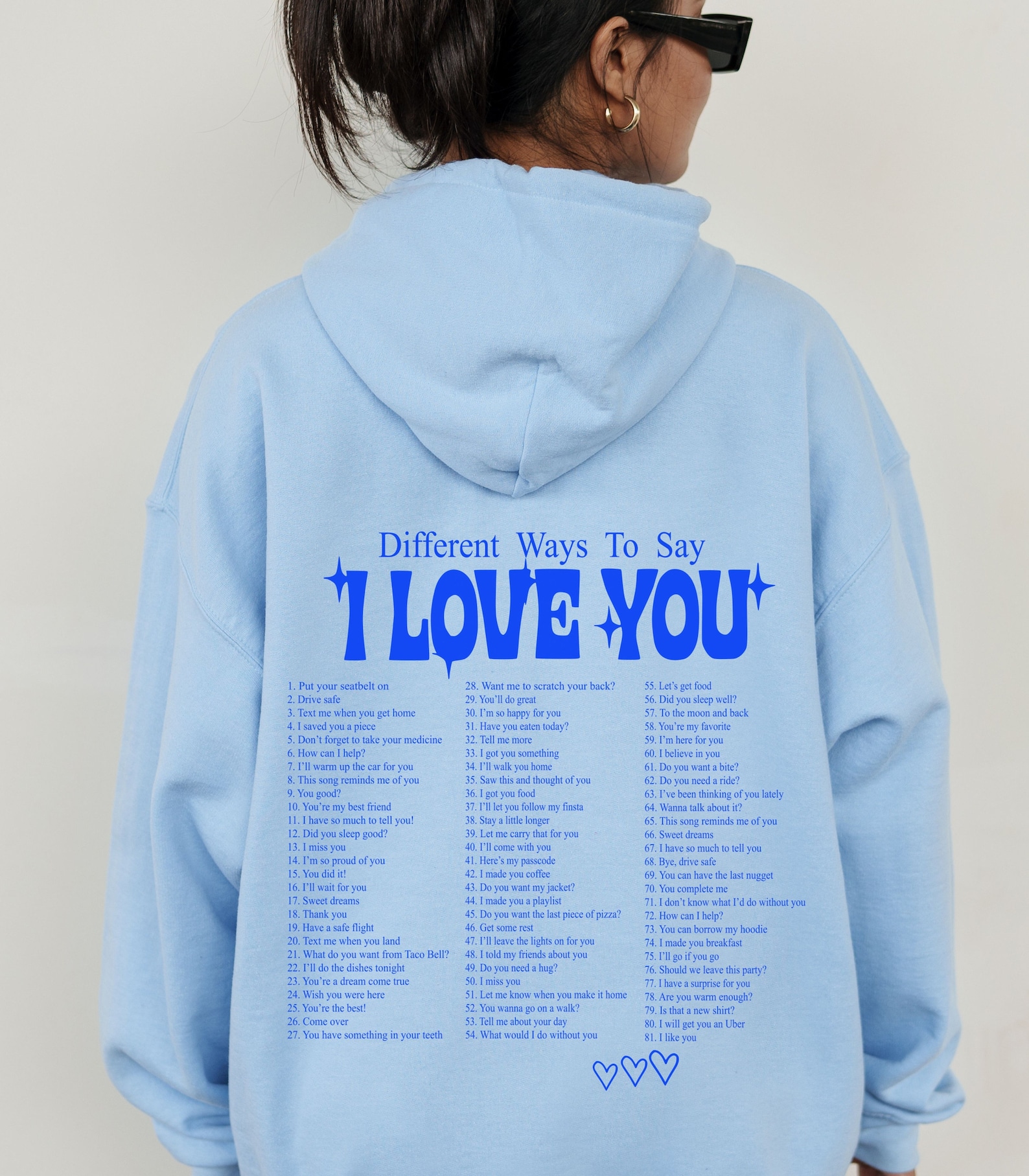 100 Ways to Say I Love You Hoodie Trendy Hoodie