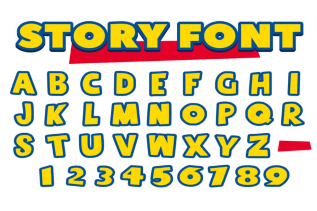 Toy Story FONT SVG, Toy Story SVG, Toy Story Alphabet Svg, Toy Story
