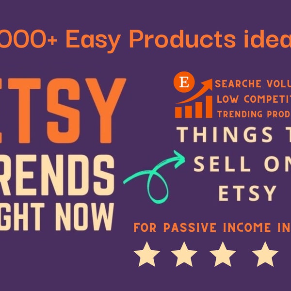 2000+ Products Ideas To Create And Sell Today For Passive Income, Etsy Trending Products to sell Most popular searches and Bestsellers