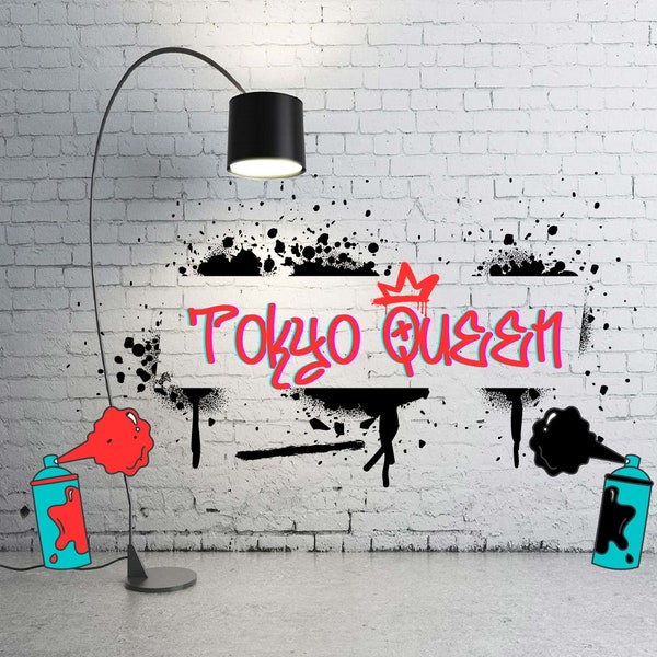 Graffiti font, tokyo font, urban font, street font, tagging font, otf ttf font