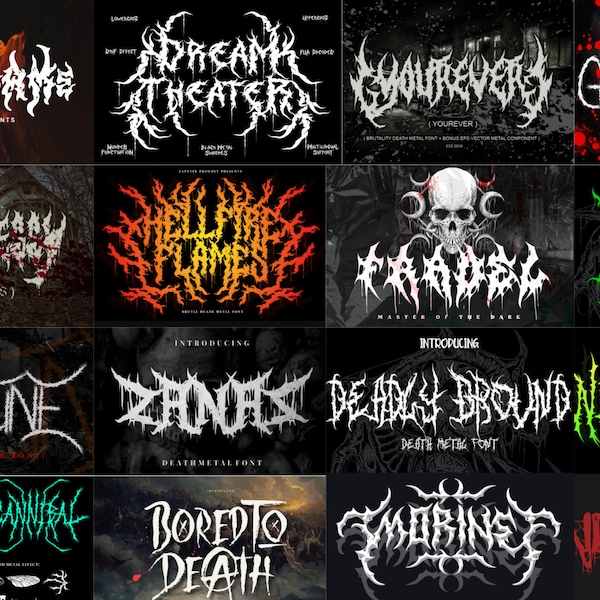 12+ Premium-Death-Metal-Schriftarten für Ihre dunklen Designs, Black-Metal-Schriftart, Death-Metal-Schriftart Otf, Ttf-Dateiformat