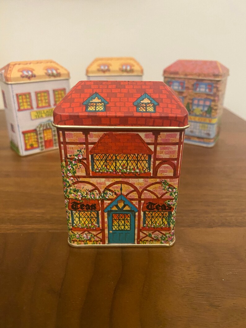 1984 Lillian Vernon Empty Tea Box Red Teas made in Hong - Etsy