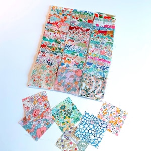 Liberty London Tana Lawn Fabric Squares: 60 Ditsy Floral 2 inch Pre-Cuts