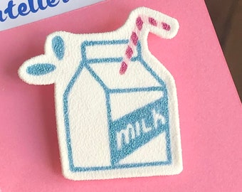 Milk Lover Pins - Sweet Gift for Kids - Adorable Brooch for Little Girls